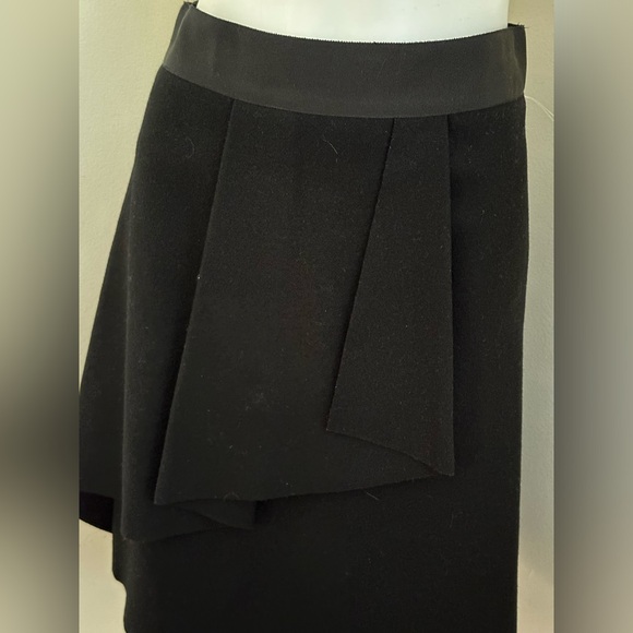 J Crew Black Layered Ruffle Shirt. 80% Wool Elastic Waist Thick Material… - Picture 5 of 14